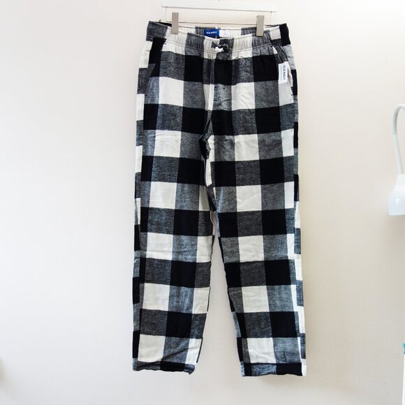 Old Navy Matching Flannel Pajama Pants Men's Black Buffalo Plaid NWT! - Picture 4 of 11